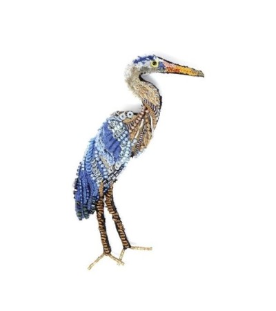 Ručně vyšívaná brož - VOLAVKA