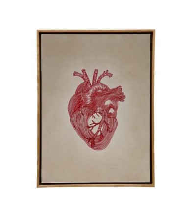 Ručně vyšívaný obraz - SRDCE