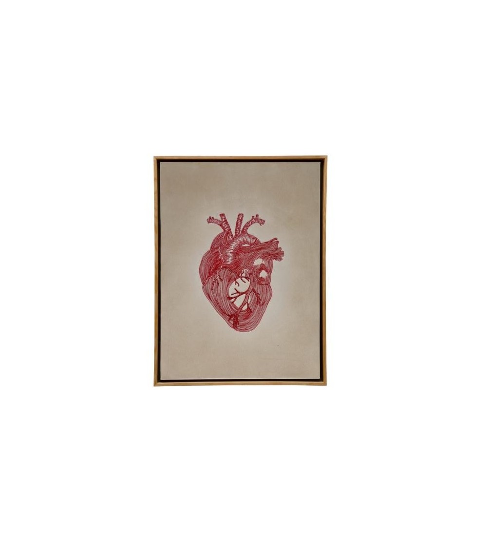 Ručně vyšívaný obraz - SRDCE