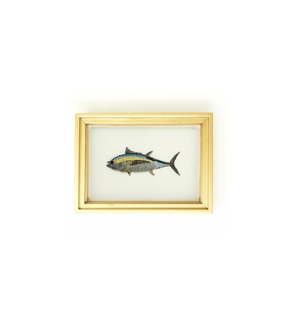 Ručně vyšívaný obraz – TUŇÁK VELKOOKÝ