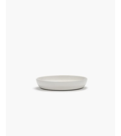 Hluboký talíř bílý - červené pruhy Feast - Ottolenghi