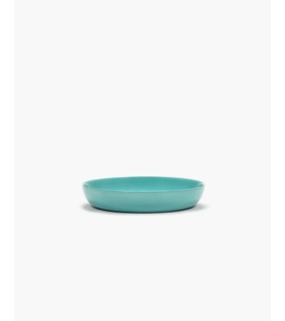 Hluboký talíř azurový - zelený potisk Feast - Ottolenghi