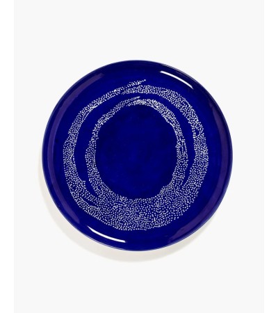 Servírovací talíř tmavě modrý - bílé tečky Feast - Ottolenghi