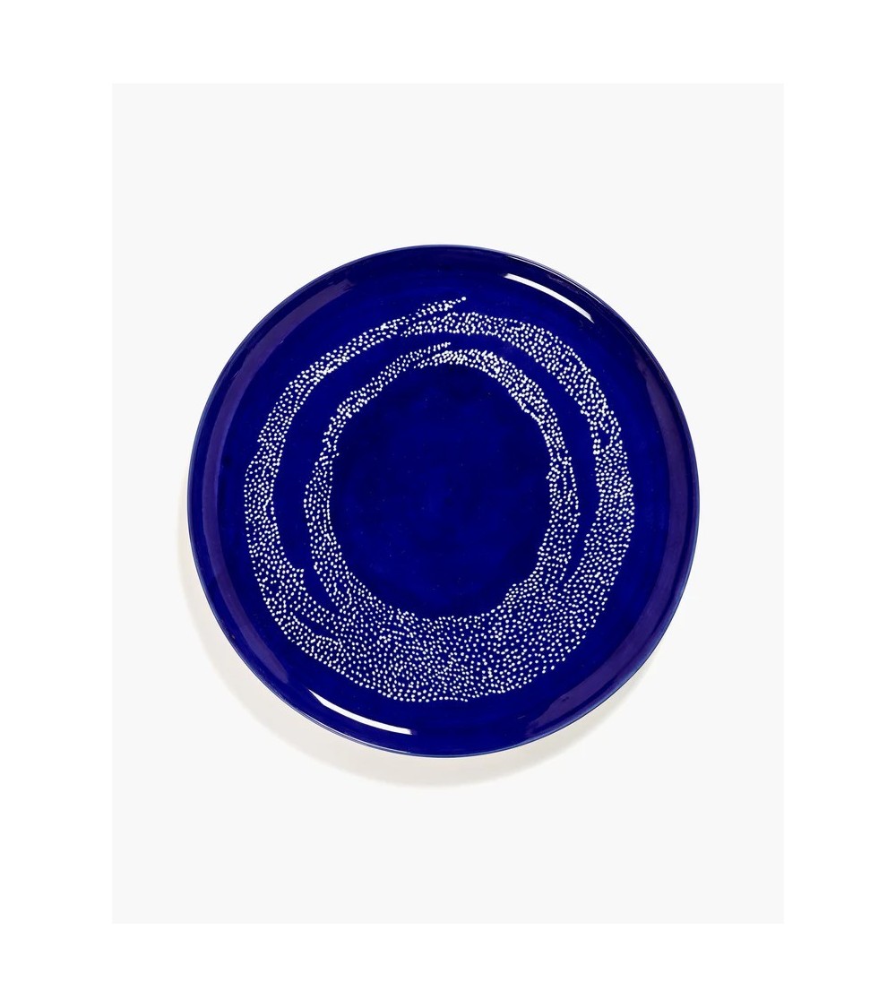 Servírovací talíř tmavě modrý - bílé tečky Feast - Ottolenghi