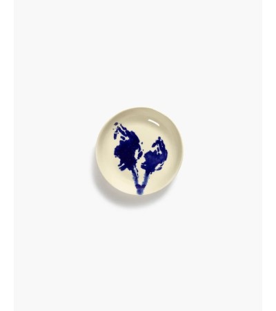 Mělká miska S bílá - modrý potisk Feast - Ottolenghi