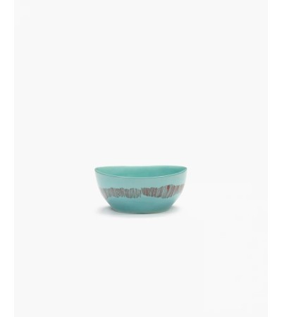 Miska S azurová - červené pruhy Feast - Ottolenghi