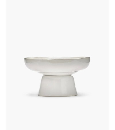 Servírovací talíř na podstavci bílý La Mère - Marie Michielssen