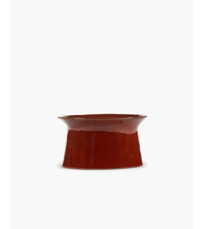 Hluboký talíř na podstavci červený La Mère - Marie Michielssen