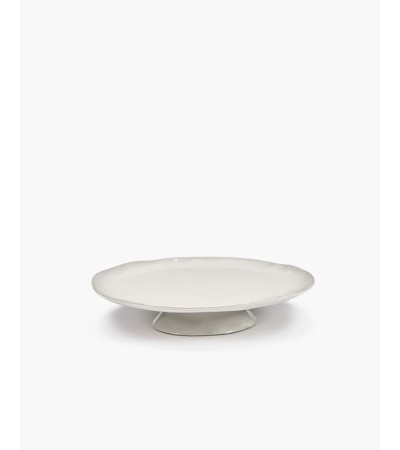 Velký talíř na podstavci bílý La Mère - Marie Michielssen