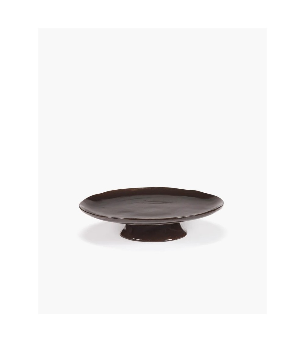 Velký talíř na podstavci hnědý La Mère - Marie Michielssen