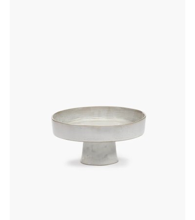 Hluboký talíř na podstavci L bílý La Mère - Marie Michielssen