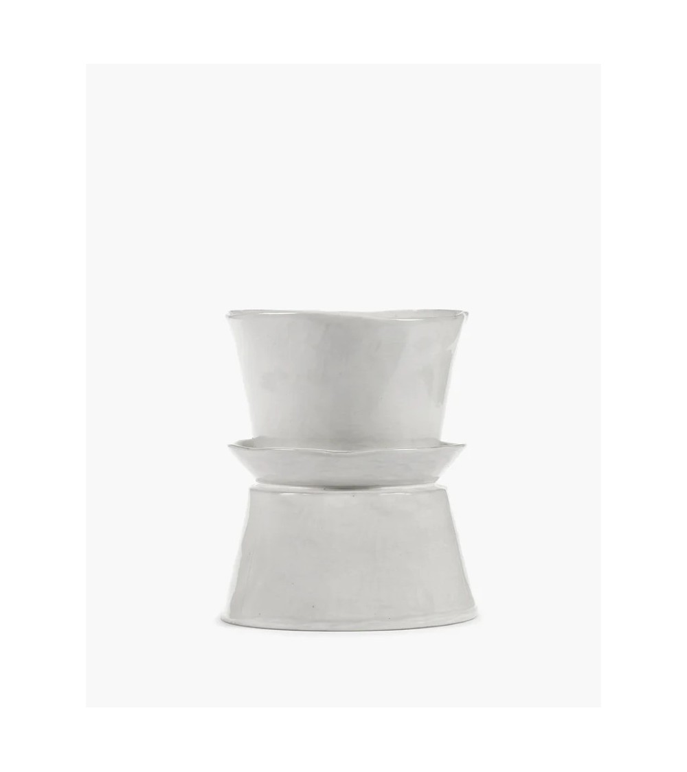 Váza/servírovací miska bílá La Mère - Marie Michielssen