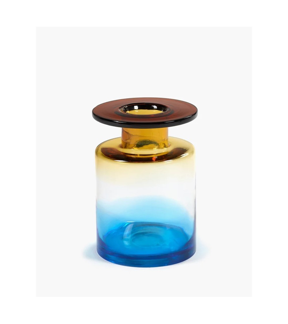 Váza M modrá/jantarová Wind & fire - Marie Michielssen