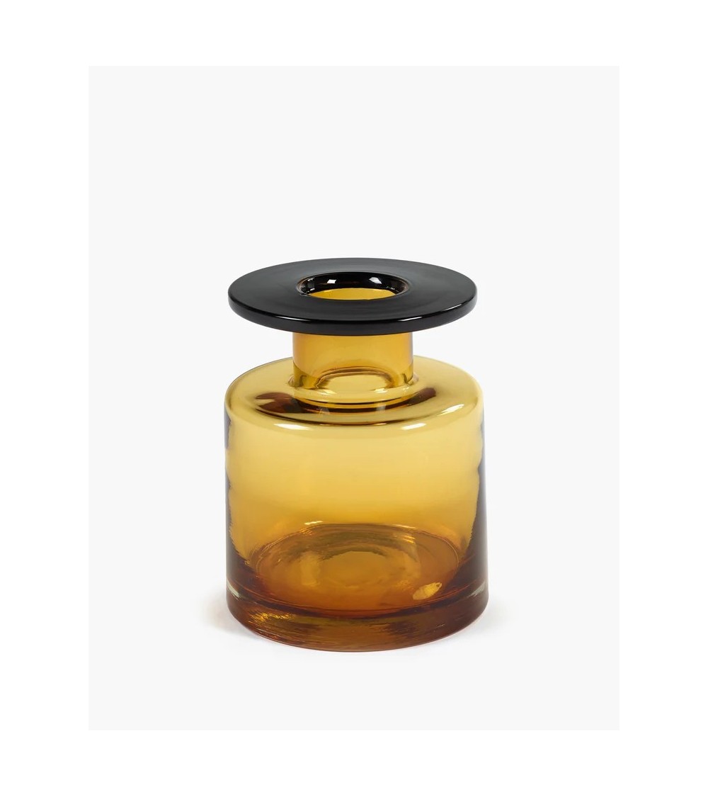 Váza S jantarová/černá Wind & fire - Marie Michielssen