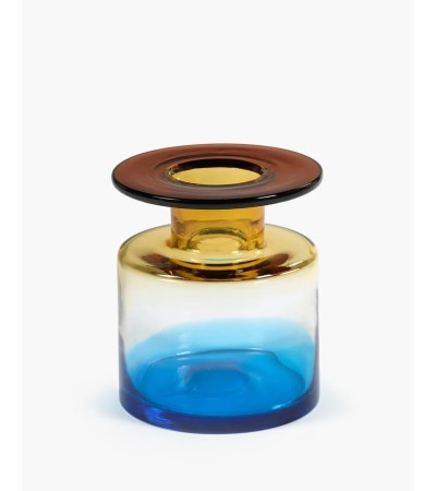 Váza S modrá/jantarová Wind & fire - Marie Michielssen