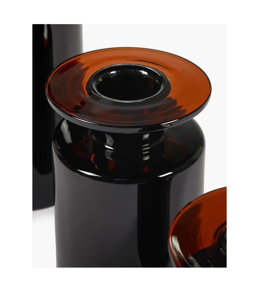 Váza S černá/tmavě hnědá Wind & fire - Marie Michielssen