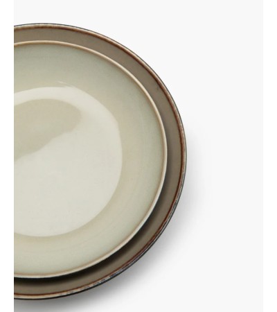 Hluboký talíř S šedý/tmavě modrý Terres de rêves - Anita Le Grelle