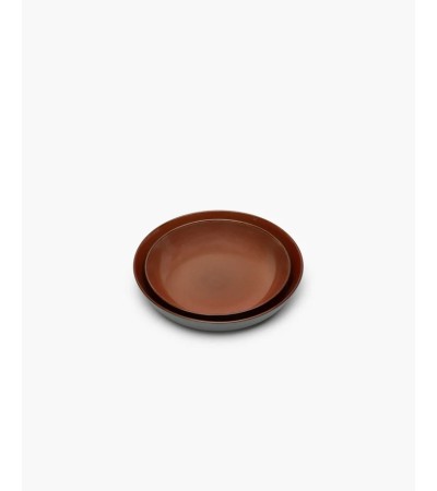 Hluboký talíř S hnědý/šedomodrý Terres de rêves - Anita Le Grelle