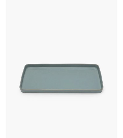 Obdélníkový talíř šedomodrý Terres de rêves - Anita Le Grelle