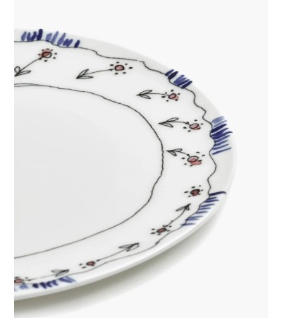 Jídelní talíř Anemone milk Midnight Flowers - Marni