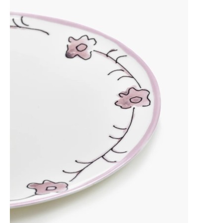 Dezertní talíř Dark viola Midnight Flowers - Marni