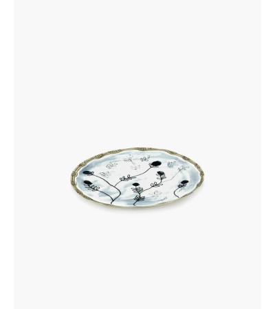 Dezertní talíř Mirtillo tea Midnight Flowers - Marni