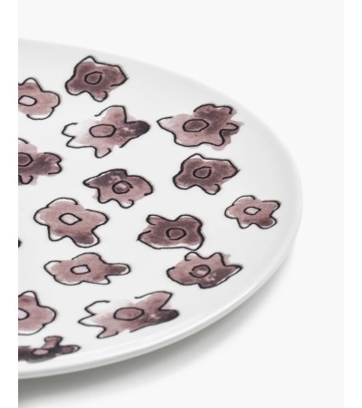 Dezertní talíř Dark viola Midnight Flowers - Marni