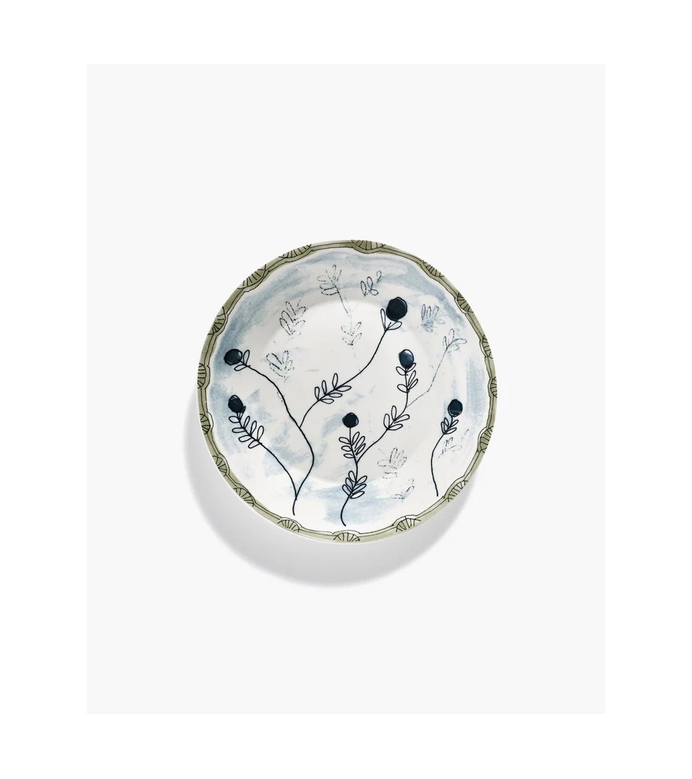 Hluboký talíř L Mirtillo tea Midnight Flowers - Marni