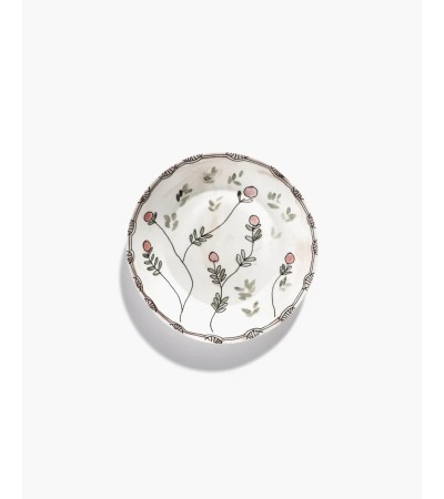 Hluboký talíř M Mirtillo nude Midnight Flowers - Marni