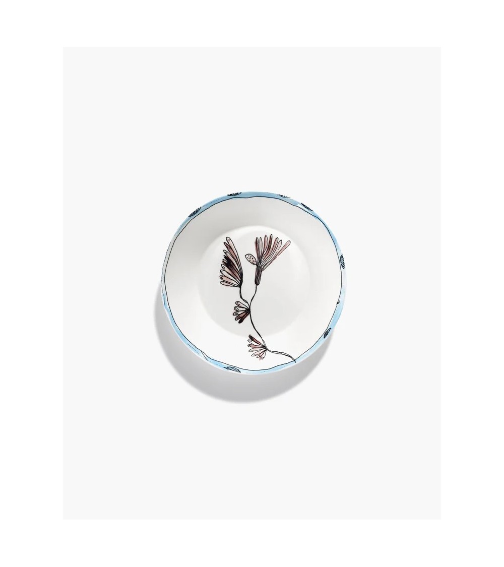 Hluboký talíř M Camelia aubergine Midnight Flowers - Marni