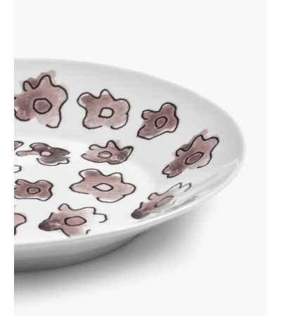 Hluboký talíř S Dark viola Midnight Flowers - Marni