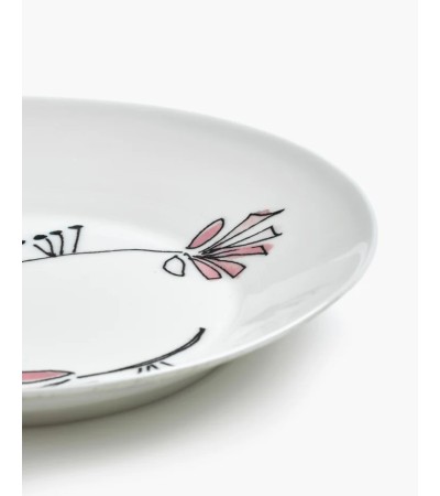 Hluboký talíř S Fiore rosa Midnight Flowers - Marni