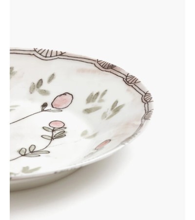 Hluboký talíř S Mirtillo nude Midnight Flowers - Marni