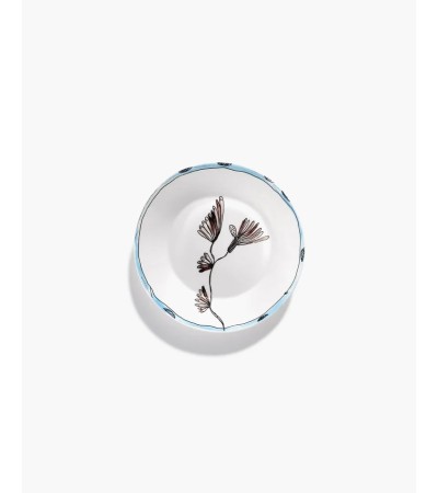 Hluboký talíř S Camelia aubergine Midnight Flowers - Marni