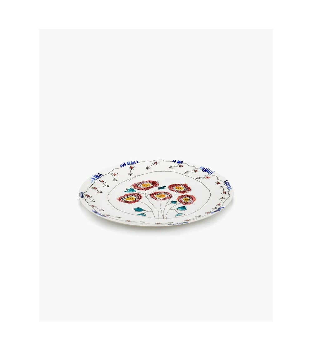 Servírovací talíř S Anemone milk Midnight Flowers - Marni