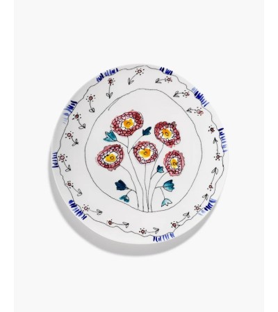 Servírovací talíř L Anemone milk Midnight Flowers - Marni