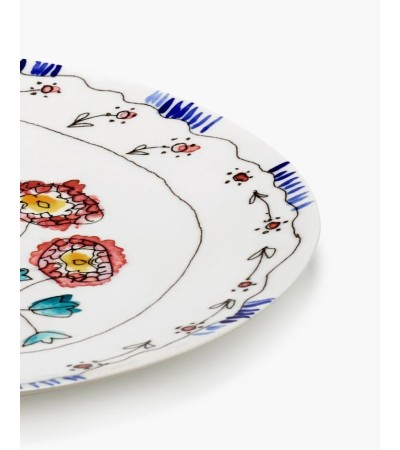 Servírovací talíř L Anemone milk Midnight Flowers - Marni