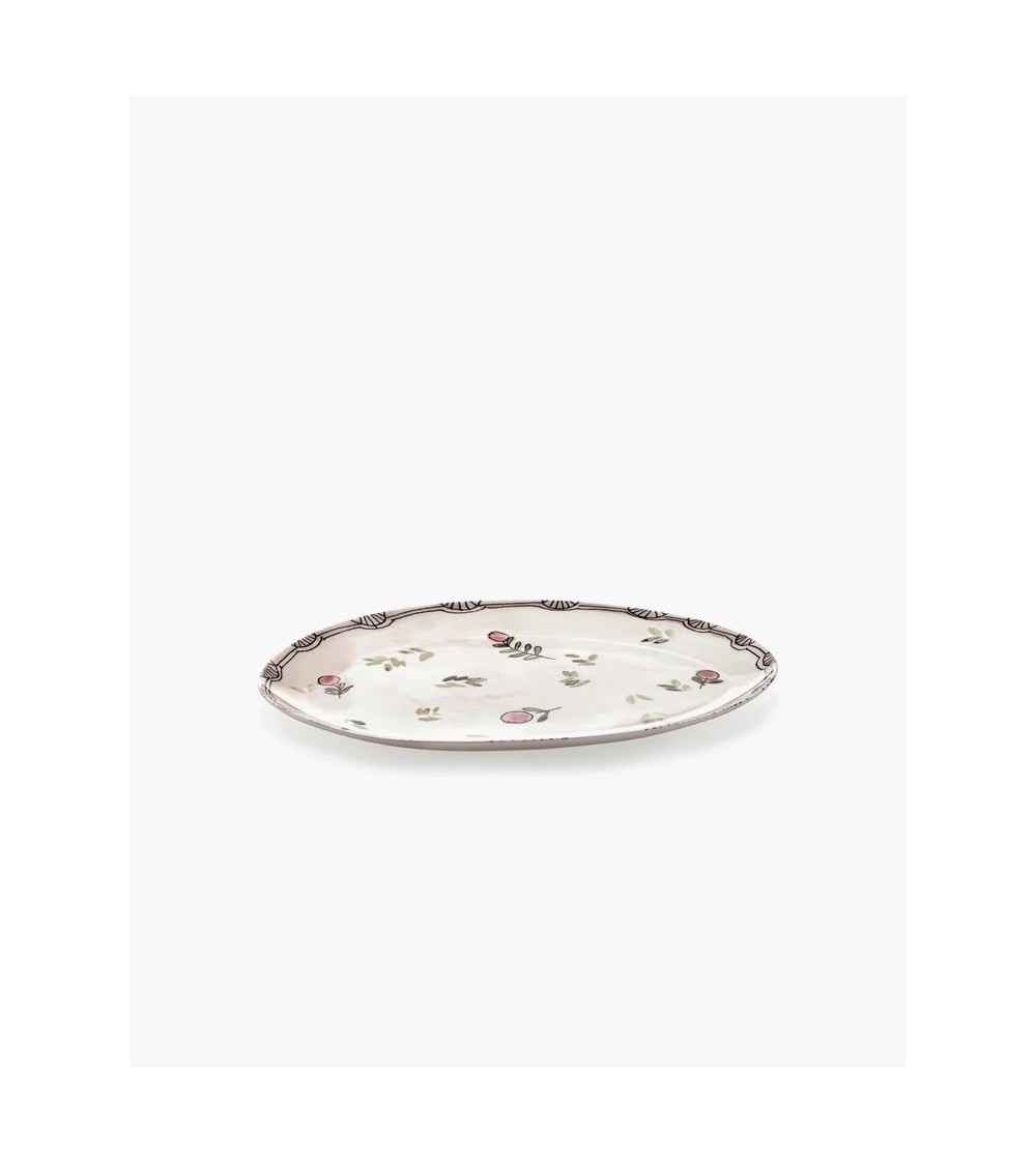 Oválný talíř °2 S Mirtillo nude Midnight Flowers - Marni