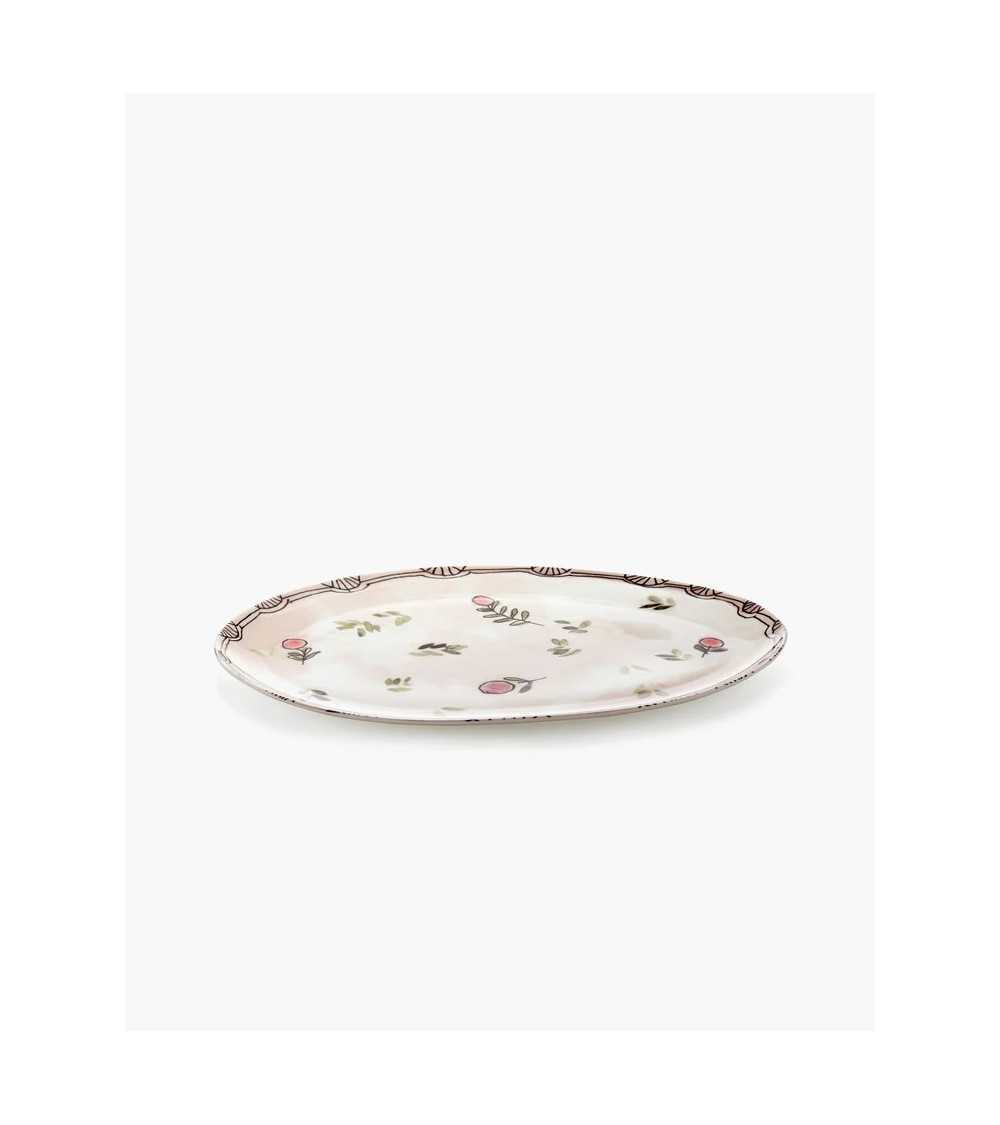 Oválný talíř °2 L Mirtillo nude Midnight Flowers - Marni