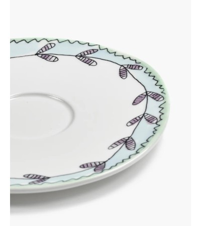 Podšálek na hrníček na kávu vysoký Blossom milk Midnight Flowers - Marni