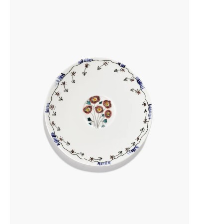 Podšálek na hrníček na čaj Anemone milk Midnight Flowers - Marni