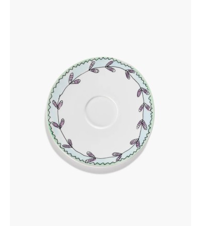 Podšálek na hrníček na čaj Blossom milk Midnight Flowers - Marni