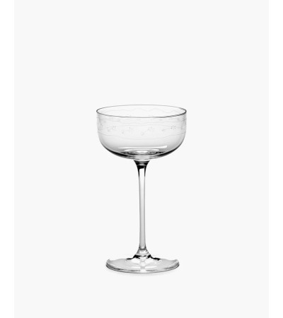 Sklenička na šampaňské coupe anemone vaniglia Midnight Flowers - Marni