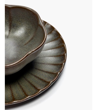 Miska žebrovaná M zelená Inku - Sergio Herman