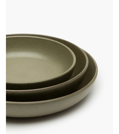 Hluboký talíř L šedozelený Surface - Sergio Herman