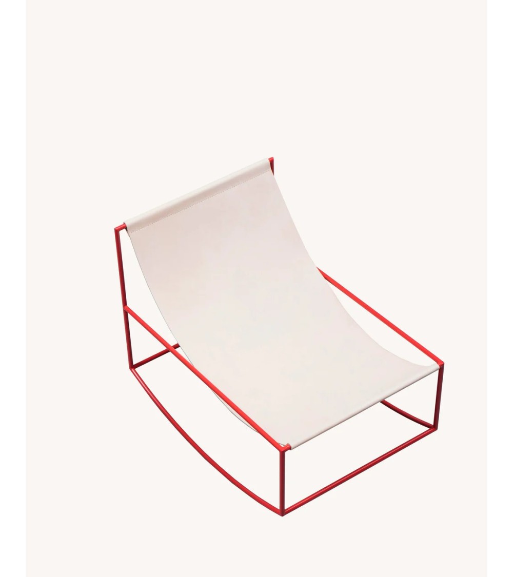 Houpací křeslo s kůží - valerie_objects