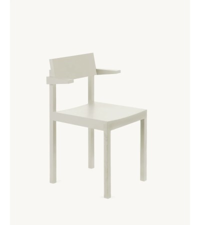 Židle s opěrátky Silent bílá - valerie_objects