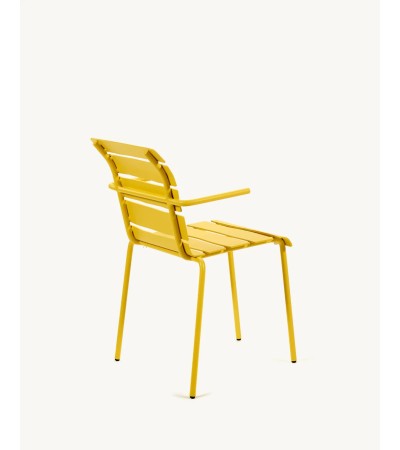 Židle s opěrátky Aligned žlutá - valerie_objects