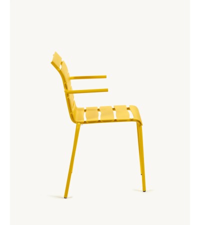 Židle s opěrátky Aligned žlutá - valerie_objects