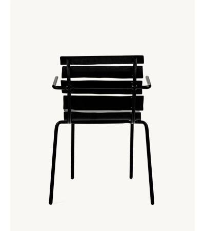Židle s opěrátky Aligned černá - valerie_objects